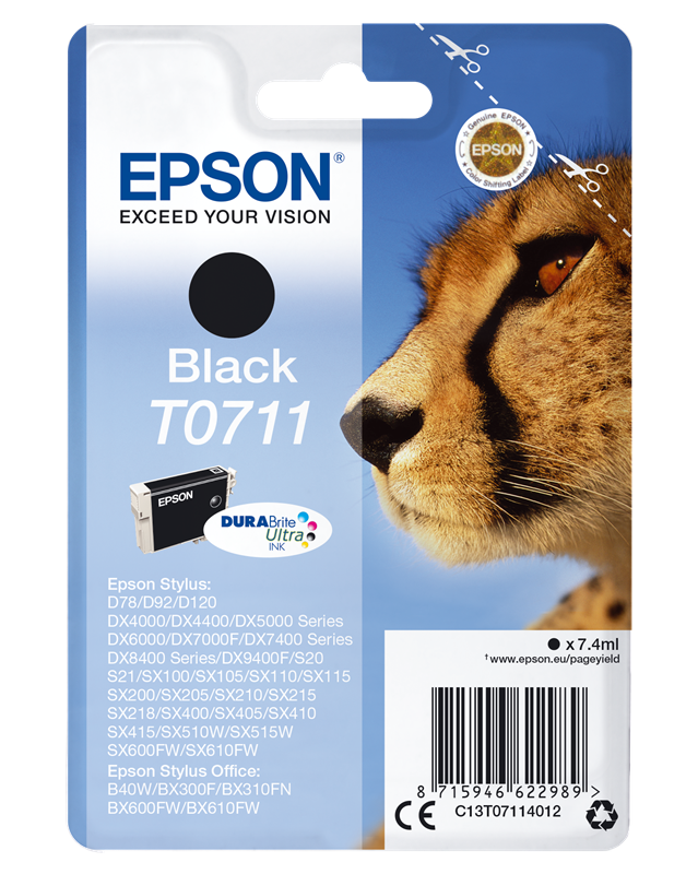  Epson  T0711  Cartouche  d encre  noir prindo fr