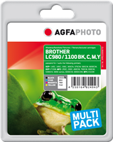 Agfa Photo LC980/1100BK,C,M,Y Multipack Noir(e) / Cyan / Magenta / Jaune