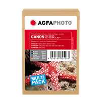 Agfa Photo PGI-520BK,CLI-521BK,C,M,Y Multipack Noir(e) / Cyan / Magenta / Jaune
