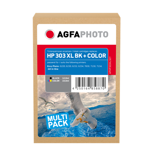 Agfa Photo 303XLBK+Color Multipack Noir(e) / Plusieurs couleurs