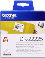 Brother DK-22225 Étiquettes continues 38mm x 30,48m Noir sur blanc