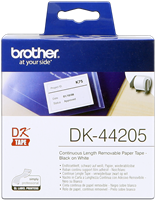 Brother DK-44205 Étiquettes continues 62mm x 30,48m Blanc