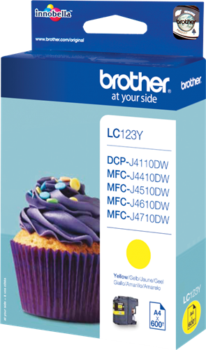 Brother LC123Y Jaune Cartouche d'encre