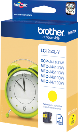 Brother LC125XLY Jaune Cartouche d'encre