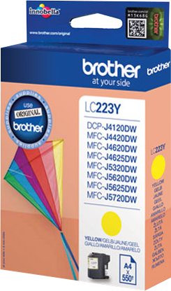 Brother LC223Y Jaune Cartouche d'encre