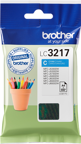 Brother LC3217C Cyan Cartouche d'encre
