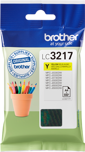 Brother LC3217Y Jaune Cartouche d'encre