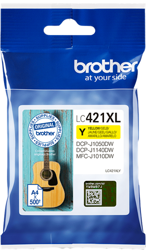 Brother LC421XLY Jaune Cartouche d'encre