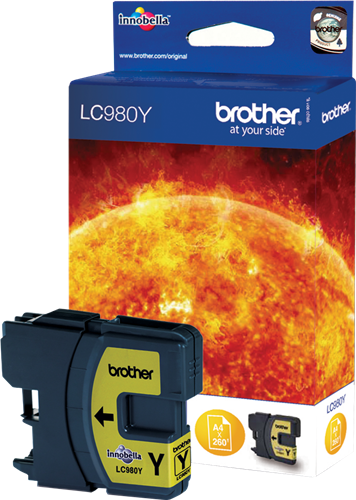 Brother LC980Y Jaune Cartouche d'encre
