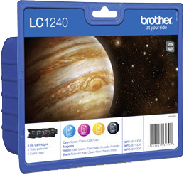 Brother DCP-J525W LC-1240-BK C M Y
