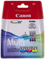 Canon CLI-521 Multipack Cyan / Magenta / Jaune