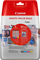 Canon CLI-571 Photo Value Pack Noir(e) / Cyan / Magenta / Jaune Value Pack