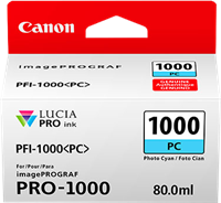 Canon PFI-1000pc Cyan (Photo) Cartouche d'encre