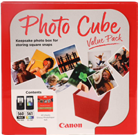 Canon PG-560+CL-561 Photo Cube Noir(e) / Plusieurs couleurs Value Pack