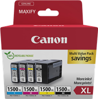 Canon PGI-1500 XL Multi Multipack Noir(e) / Cyan / Magenta / Jaune