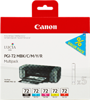 Canon PGI-72 Multipack Noir(e) / Cyan / Magenta / Jaune / Rouge