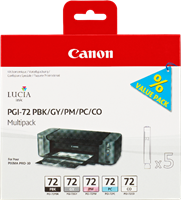 Canon PGI-72 Multipack Noir (photo) / Gris / Cyan (Photo) / Magenta (Photo) / Transparent