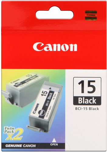 Canon BCI-15bk Noir(e) Cartouche d'encre
