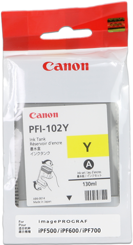 Canon PFI-102y Jaune Cartouche d'encre