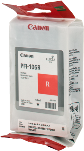 Canon PFI-106r Rouge Cartouche d'encre