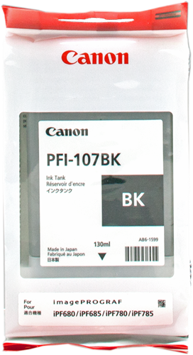 Canon PFI-107bk Noir(e) Cartouche d'encre