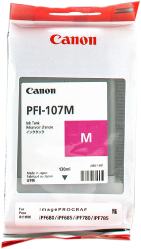 Canon PFI-107m Magenta Cartouche d'encre
