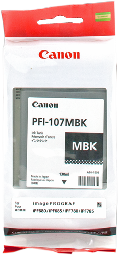 Canon PFI-107mbk Noir (Matt) Cartouche d'encre