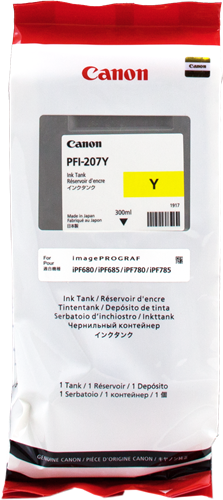 Canon PFI-207y Jaune Cartouche d'encre