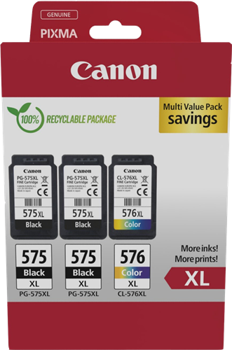 Canon PG-575XL+CL-576XL Multipack Noir(e) / Plusieurs couleurs