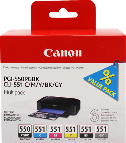 Canon PIXMA iP8750 PGI-550 + CLI-551