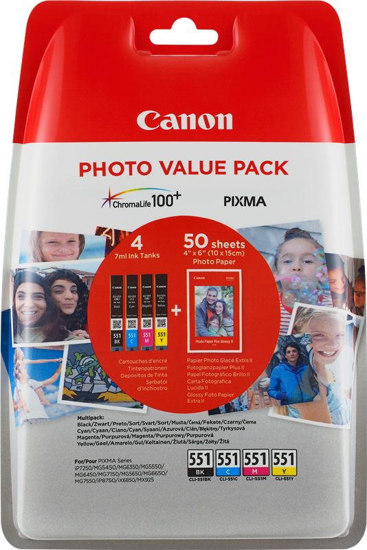 Canon PIXMA MX925 CLI-551 Photo Value Pack