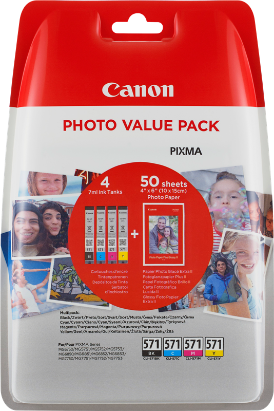 Canon PIXMA MG7750 CLI-571 Photo Value Pack