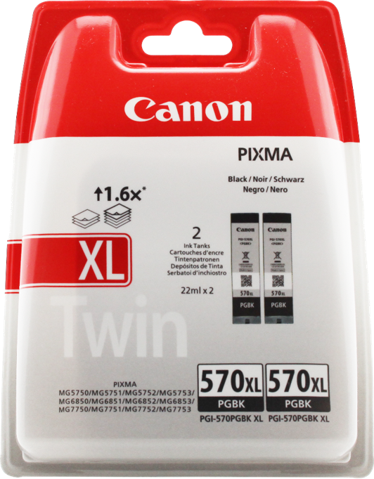 Canon PIXMA MG5752 PGI-570pgbk XL Twin