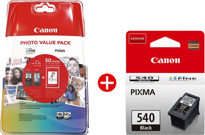 Canon PIXMA MG3650S WH PROMO PG-540L/CL-541XL Photo Value Pack/PG-540