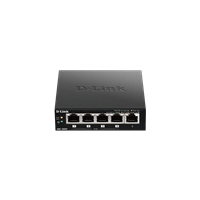 D-Link Commutateur Gigabit PoE+ de bureau à 5 ports Noir(e)