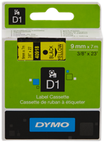 DYMO Ruban Noir sur jaune