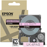 Epson LK-4PAS Ruban GrisSurRose