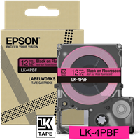 Epson LK-4PBF Ruban Noir(e)SurRose