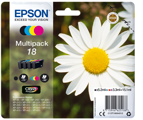 Epson 18 Multipack Noir(e) / Cyan / Magenta / Jaune