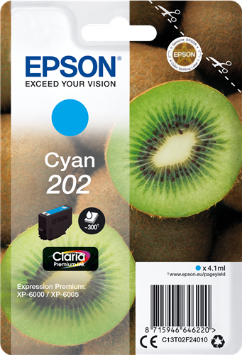 Epson 202 Cyan Cartouche d'encre