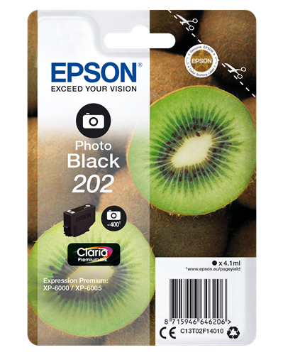 Epson 202 Noir (photo) Cartouche d'encre
