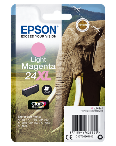 Epson 24 XL Magenta (brillant) Cartouche d'encre