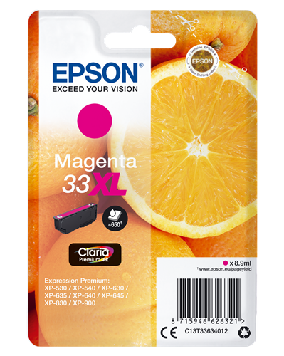 Epson 33 XL Magenta Cartouche d'encre