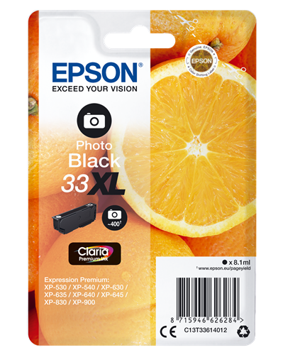 Epson 33 XL Noir (photo) Cartouche d'encre