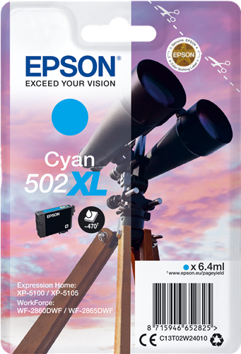 Epson 502XL Cyan Cartouche d'encre