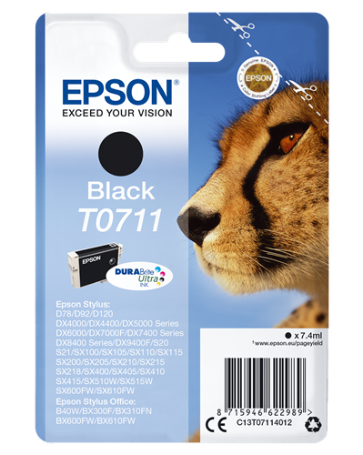 Epson T0711 Noir(e) Cartouche d'encre