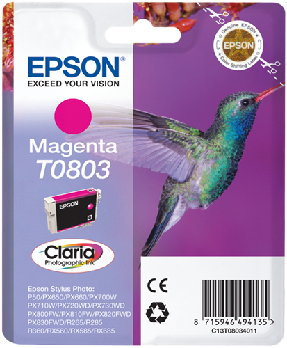 Epson T0803 Magenta Cartouche d'encre