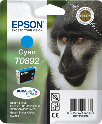 Epson T0892 Cyan Cartouche d'encre