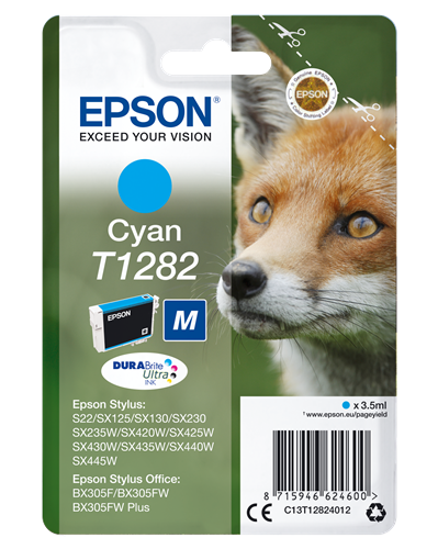 Epson T1282 Cyan Cartouche d'encre