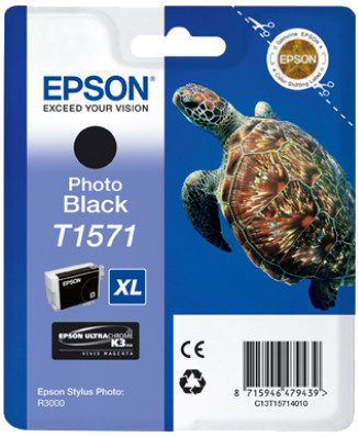 Epson T1571 XL Noir (photo) Cartouche d'encre